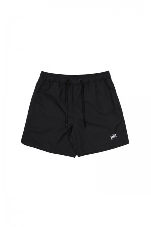 Men's YoungLA Gym 123 Pastel Flow Shorts Shorts Black | GI7956-421 USA