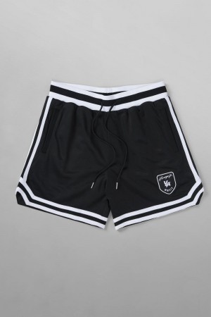 Men's YoungLA Gym 133 Home Plate Shorts Shorts Black | CF1864-309 USA