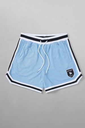 Men's YoungLA Gym 133 Home Plate Shorts Shorts Carolina Blue | HW0718-532 USA