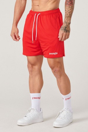 Men's YoungLA Gym 134 Game-Time Shorts & Socks Set Shorts Red | DV4871-529 USA