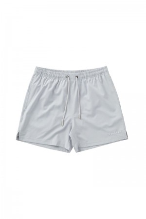 Men's YoungLA Gym 140 Night Swim Shorts Colors 23 inch Shorts Light Grey | YE9854-632 USA