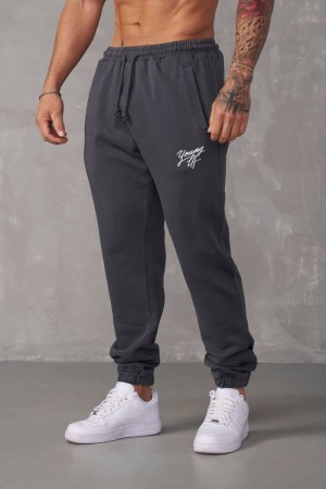 Men's YoungLA Gym 232 Legacy Joggers Joggers Grey Wash | IW8620-517 USA