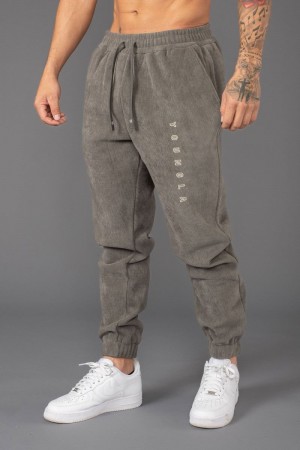 Men's YoungLA Gym 244 Aspen Joggers Joggers Nardo Grey | WY2169-408 USA