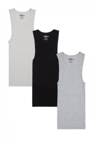 Men's YoungLA Gym 340 Wife Lovers 3 Pack Tanks Pack 5 | JC5498-270 USA