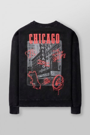 Men's YoungLA Gym 565 US Tour Crewnecks Sweatshirts Chicago | IH5762-149 USA