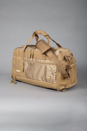 Men's YoungLA Gym 740 Elite Duffle Bags Bags Tan | YF0326-147 USA