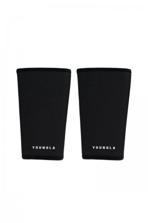 Men's YoungLA Gym 914 Knee Sleeves Knee Sleeves Black | ZE9012-456 USA