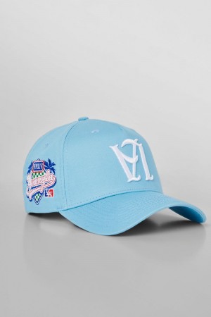 Men's YoungLA Gym 919 LA Reversed Hats Hats Carolina Blue | ML9320-456 USA