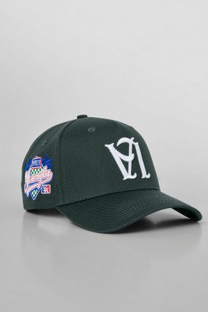 Men's YoungLA Gym 919 LA Reversed Hats Hats Jungle Green | RA5109-863 USA