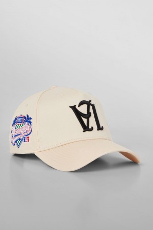 Men's YoungLA Gym 919 LA Reversed Hats Hats Off-White | ZL4807-395 USA