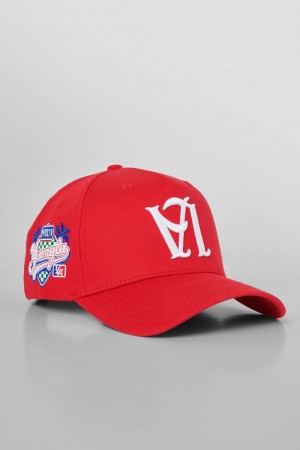 Men's YoungLA Gym 919 LA Reversed Hats Hats Red | ST0274-391 USA