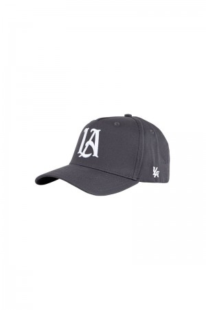 Men's YoungLA Gym 920 A-Frame LA Snapback Hat 2.0 Hats Nardo Grey | MY7863-240 USA