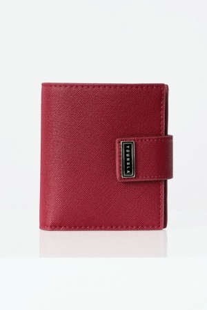 Men's YoungLA Gym 951 Executive Bifold Wallets Wallets Red | PO7086-135 USA