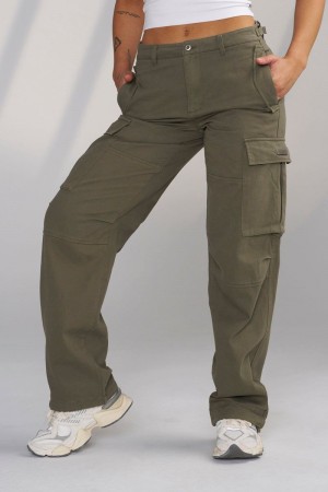 Women's YoungLA Gym W206 Metro Cargos Pants Eucalyptus | LF3067-291 USA