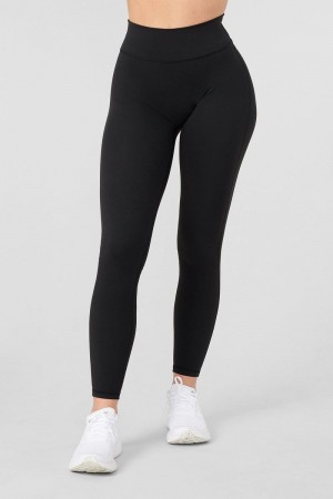 Women's YoungLA Gym W221 Staple leggings Leggings Black | QH1724-689 USA