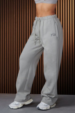 Women's YoungLA Gym W229 Urban Straight Leg Jogger Pants Moonstone | GQ1390-728 USA