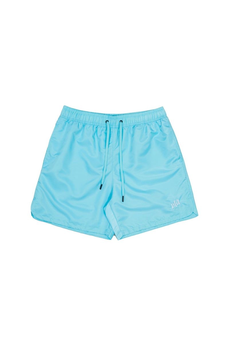 Men\'s YoungLA Gym 123 Pastel Flow Shorts Shorts Pastel Blue | CQ9052-861 USA