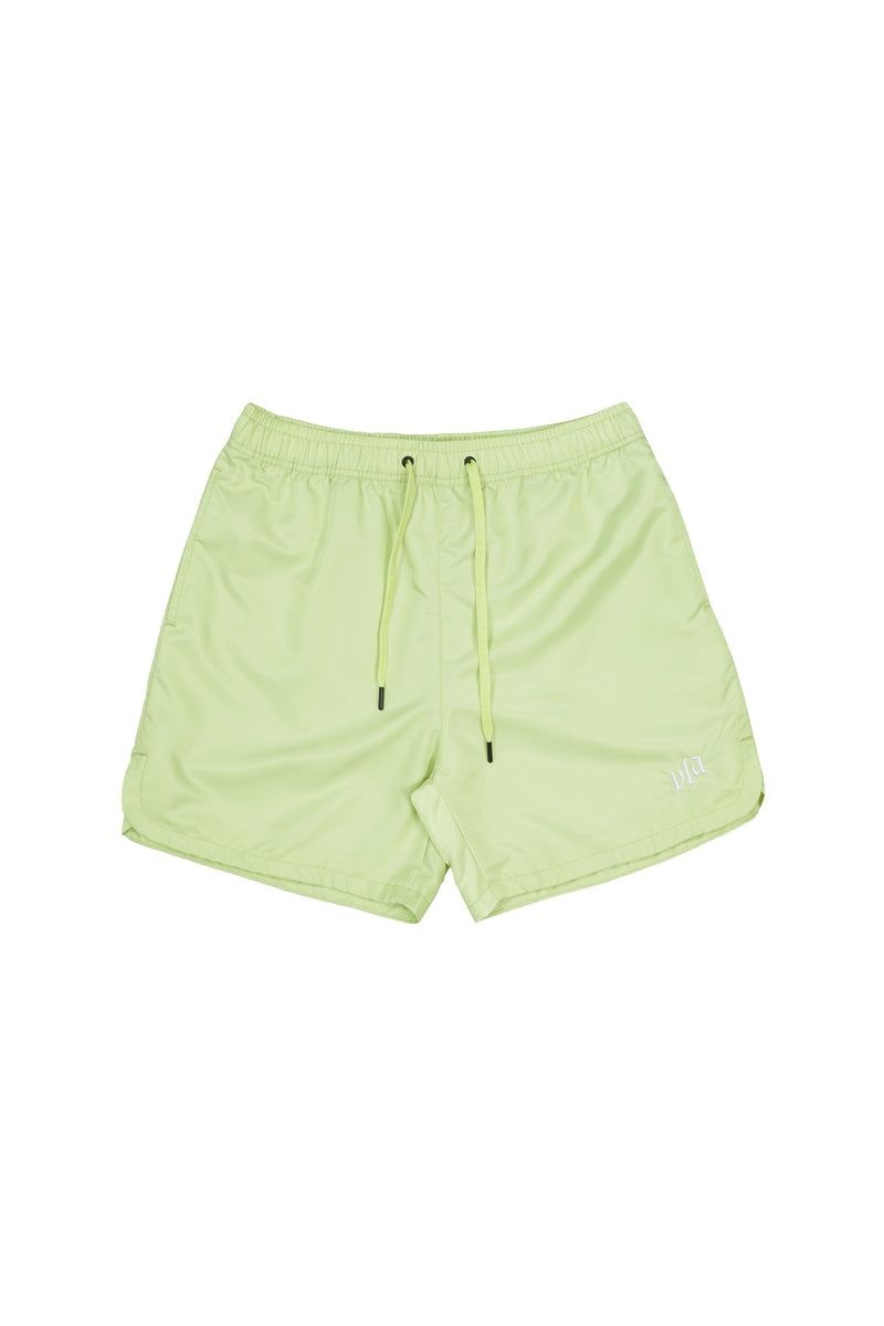 Men\'s YoungLA Gym 123 Pastel Flow Shorts Shorts Pastel Green | EX3478-951 USA