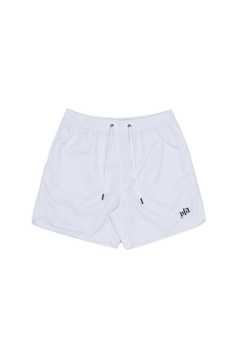 Men\'s YoungLA Gym 123 Pastel Flow Shorts Shorts White | IQ5023-467 USA