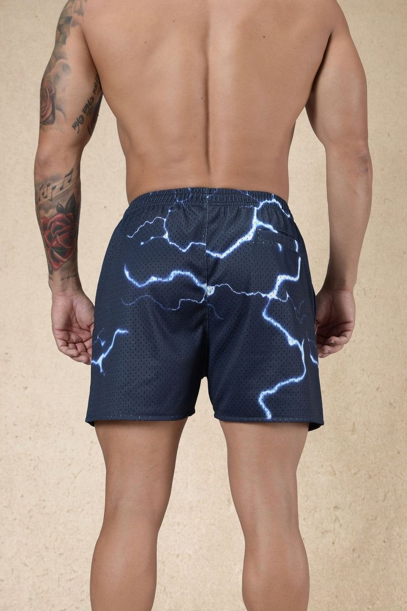 Men's YoungLA Gym 135 House Party Shorts Shorts Midnight Lightning | IE0582-314 USA