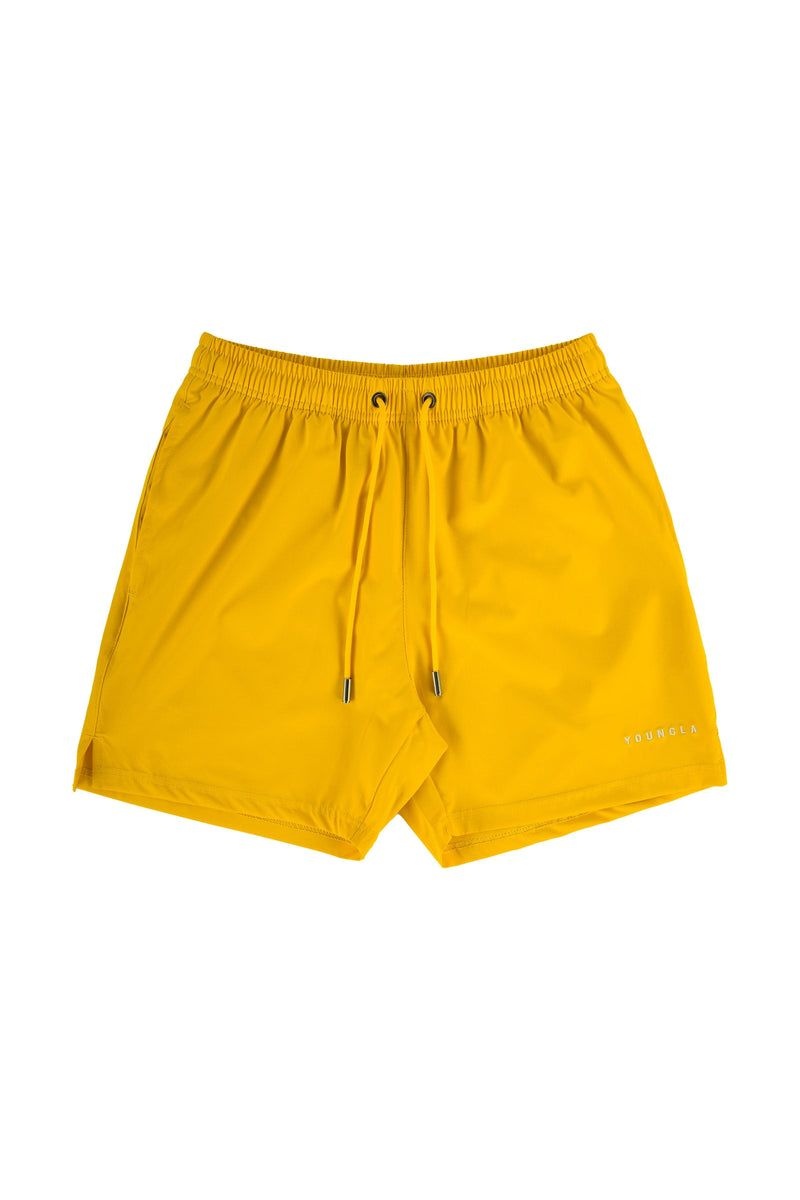 Men\'s YoungLA Gym 140 Frooty Swim Shorts Shorts Canary | CN0521-893 USA