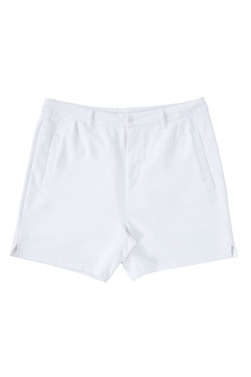 Men\'s YoungLA Gym 145 Casual Chino Shorts Shorts White | MO3849-570 USA