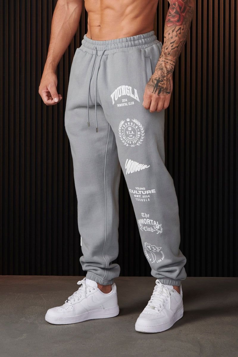 Men's YoungLA Gym 204 Immortal Killer Joggers Joggers Black | YQ3485-267 USA