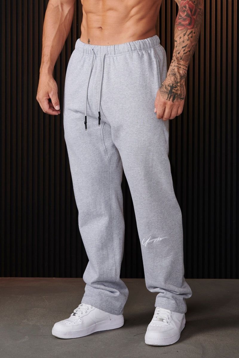 Men\'s YoungLA Gym 220 Sunday Sweats Joggers Heather Grey | MB3817-502 USA