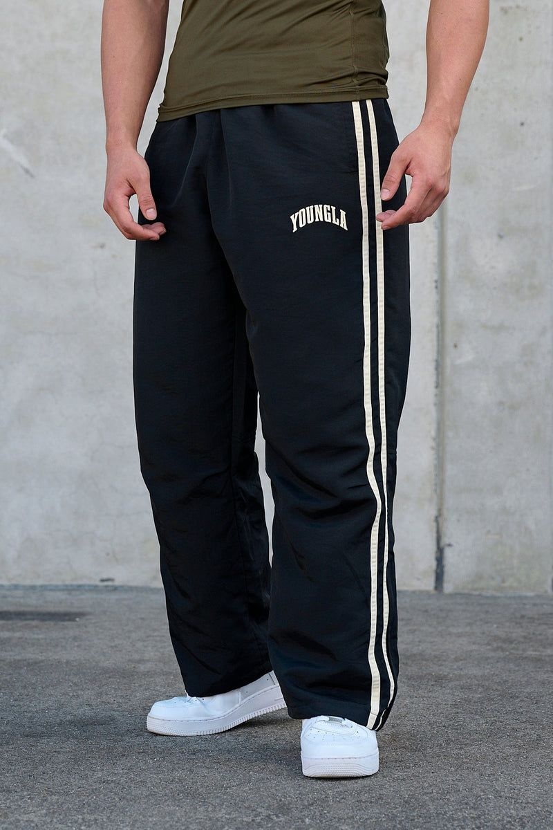 Men's YoungLA Gym 249 Flagship Track Pants Joggers Black | GV3245-697 USA