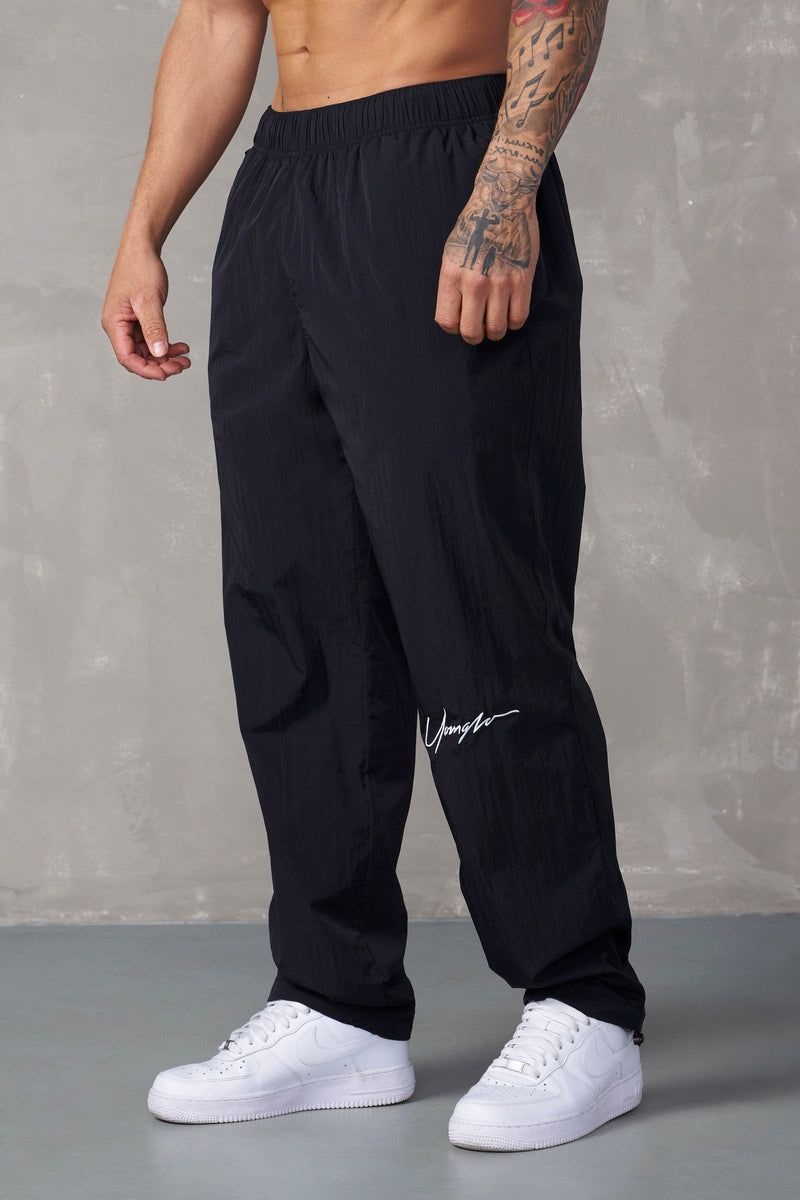 Men's YoungLA Gym 267 Retro Jumpsuit Pants Joggers Black | XK5312-967 USA