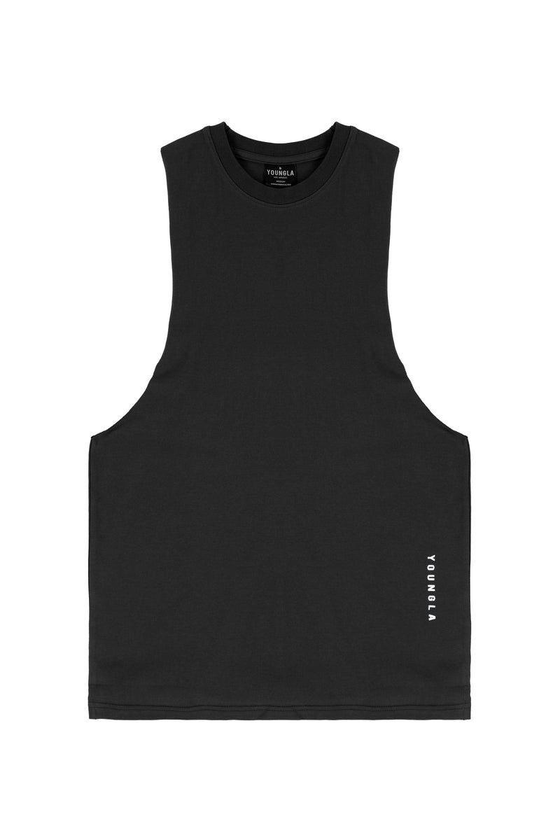 Men\'s YoungLA Gym 317 Delt Tanks Tanks Black | YA2863-751 USA