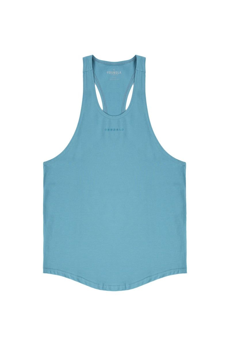 Men's YoungLA Gym 334 New Gen Stringers 2.0 Tanks Aqua Fresco | MK4829-135 USA