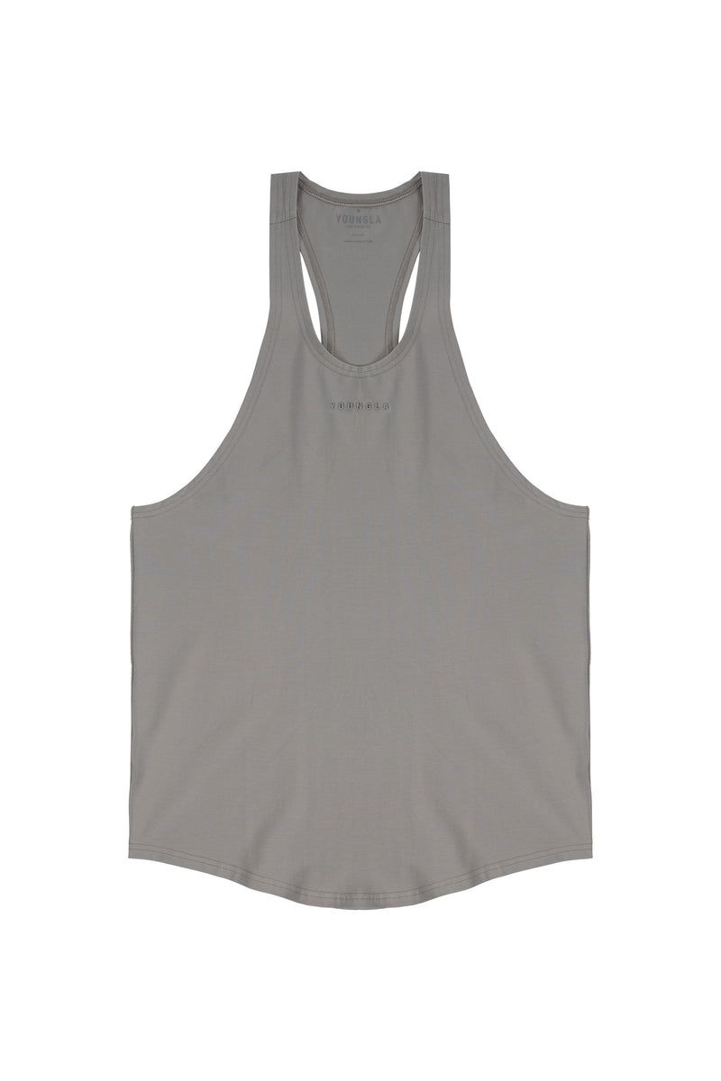 Men\'s YoungLA Gym 334 New Gen Stringers 2.0 Tanks Light Grey | SW8079-645 USA