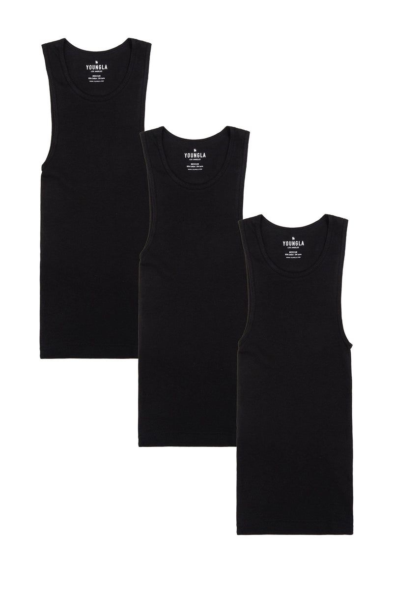 Men\'s YoungLA Gym 340 Wife Lovers 3 Pack Tanks Pack 1 | TB9285-467 USA