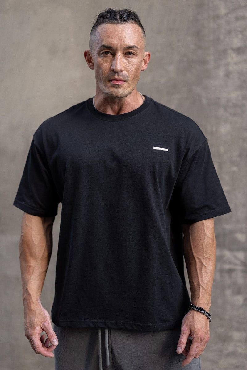 Men's YoungLA Gym 436 Stamped Shirt T Shirts Black | OI6504-891 USA