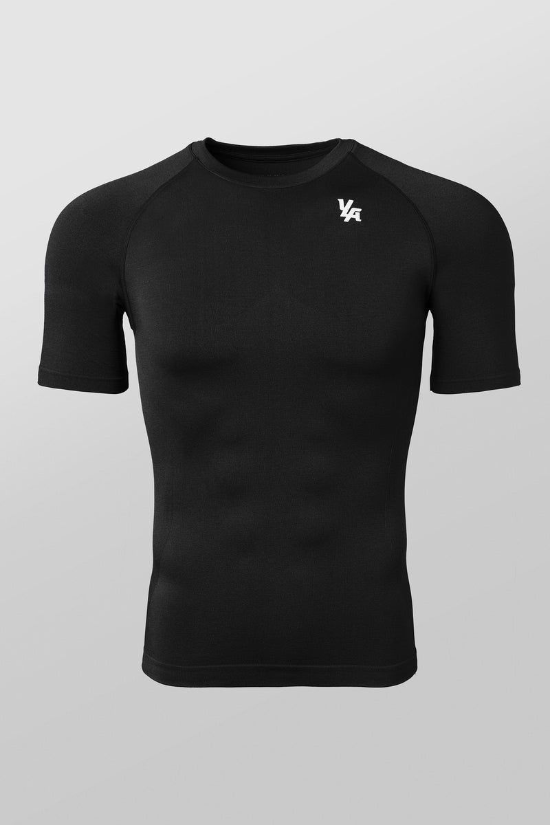 Men\'s YoungLA Gym 477 Combat Compression Shirt T Shirts Black | WT5267-810 USA