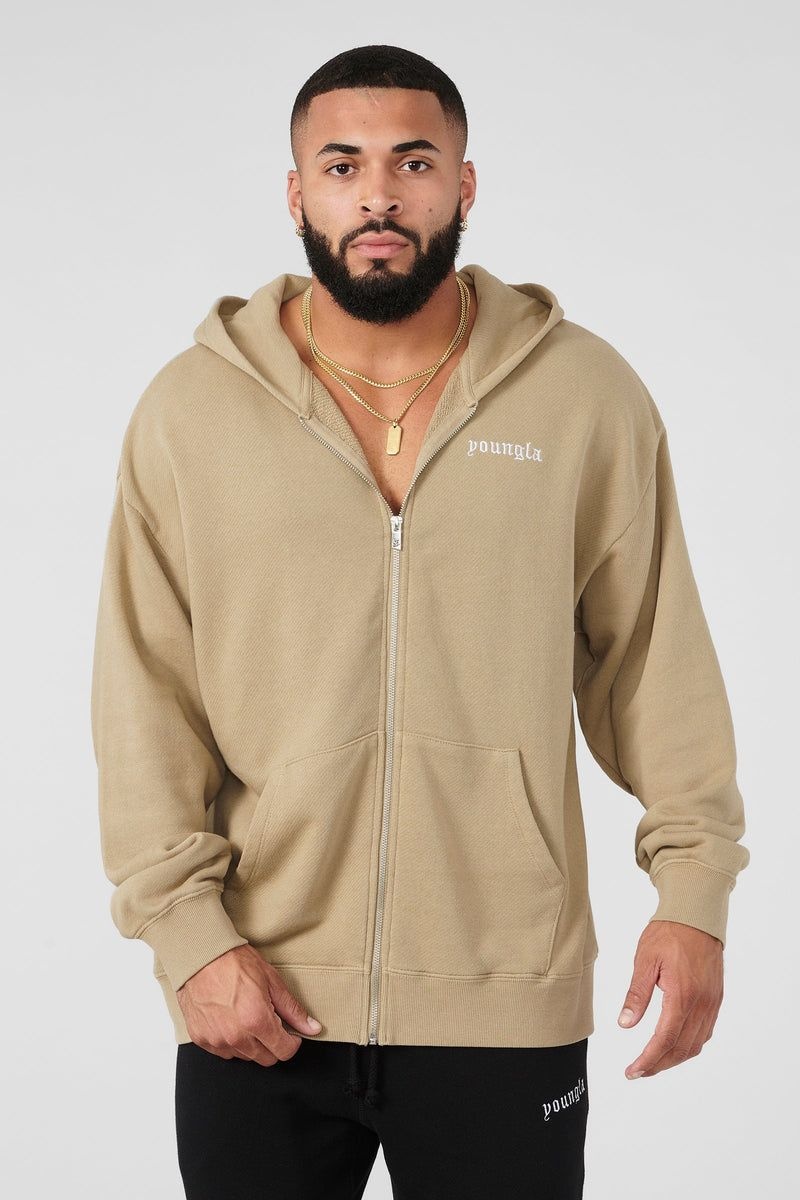 Men's YoungLA Gym 539 Earthy Collection Hoodies Hoodies Black | MN9780-342 USA