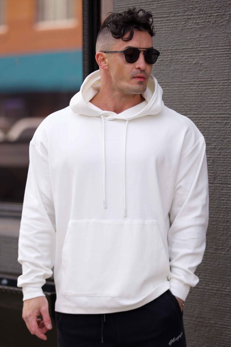 Men's YoungLA Gym 544 Cloud Hoodies Hoodies Black | OT2379-146 USA