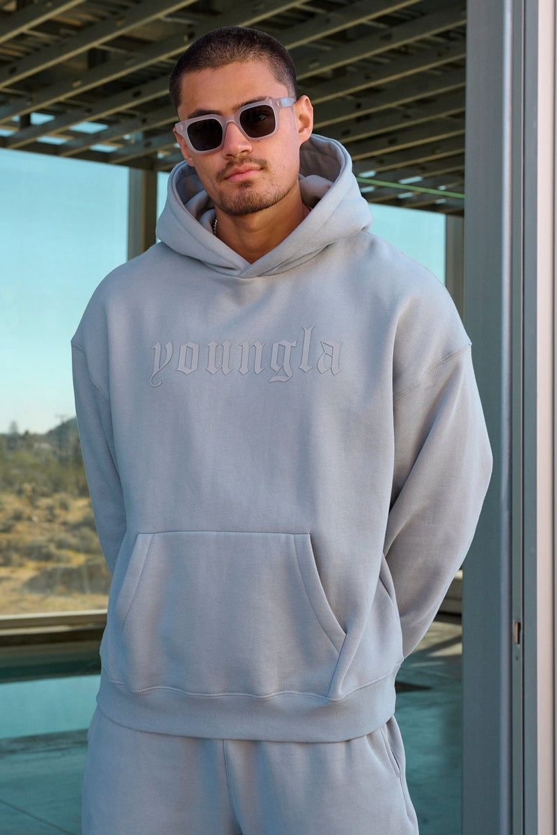 Men's YoungLA Gym 566 Cloud 9 Hoodies Hoodies Black | FW5102-684 USA