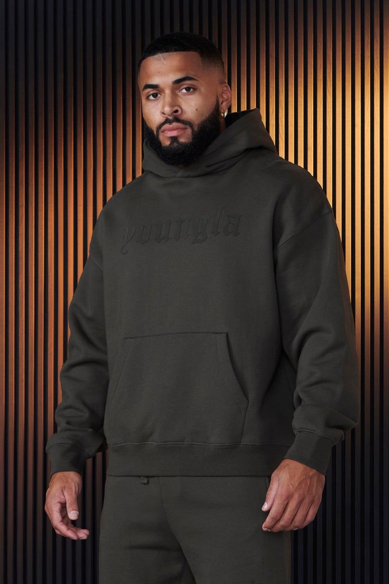 Men's YoungLA Gym 566 Cloud 9 Hoodies Hoodies Black | FW5102-684 USA