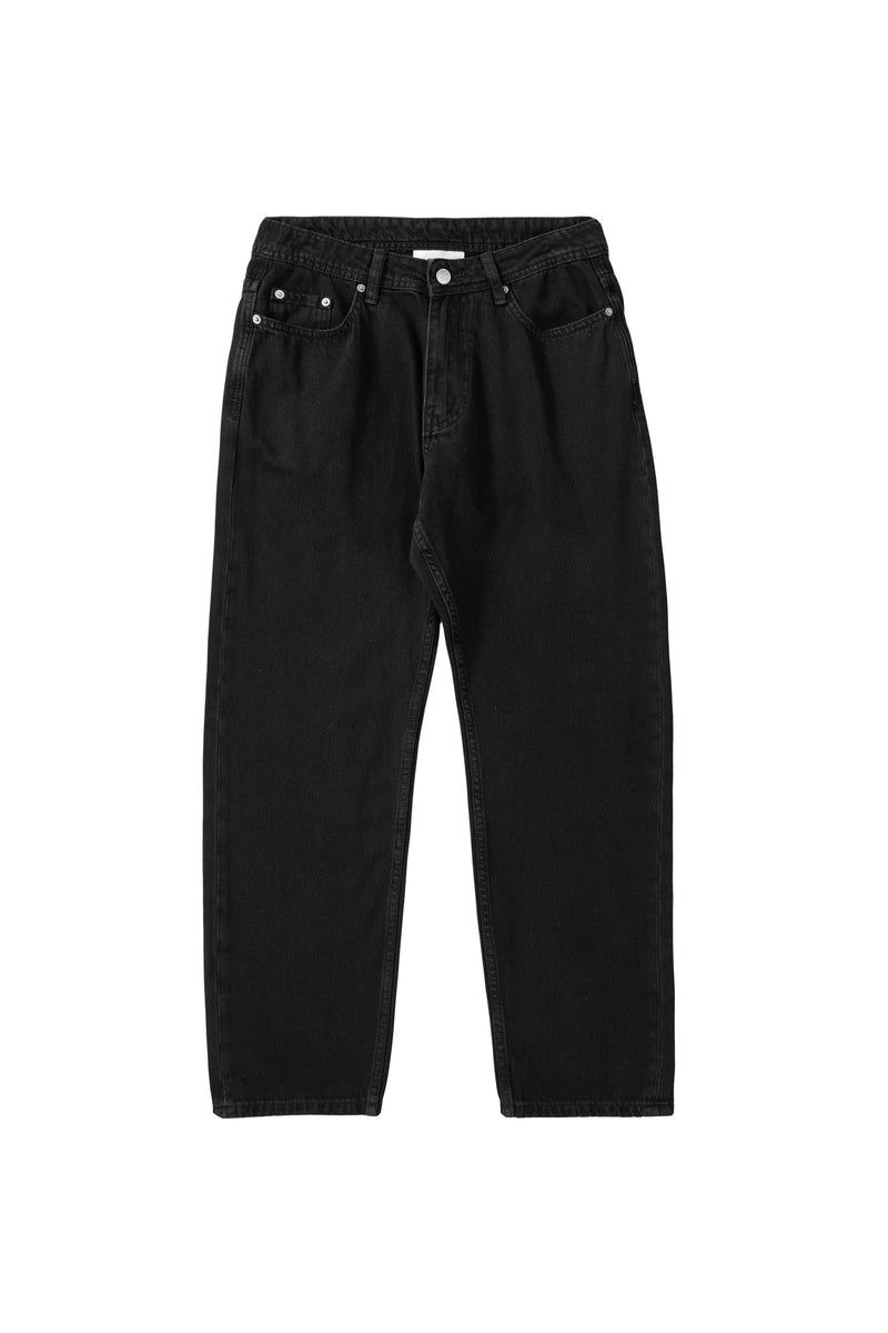 Men\'s YoungLA Gym 609 Baggy Jeans Pants Black Wash | GT3572-149 USA