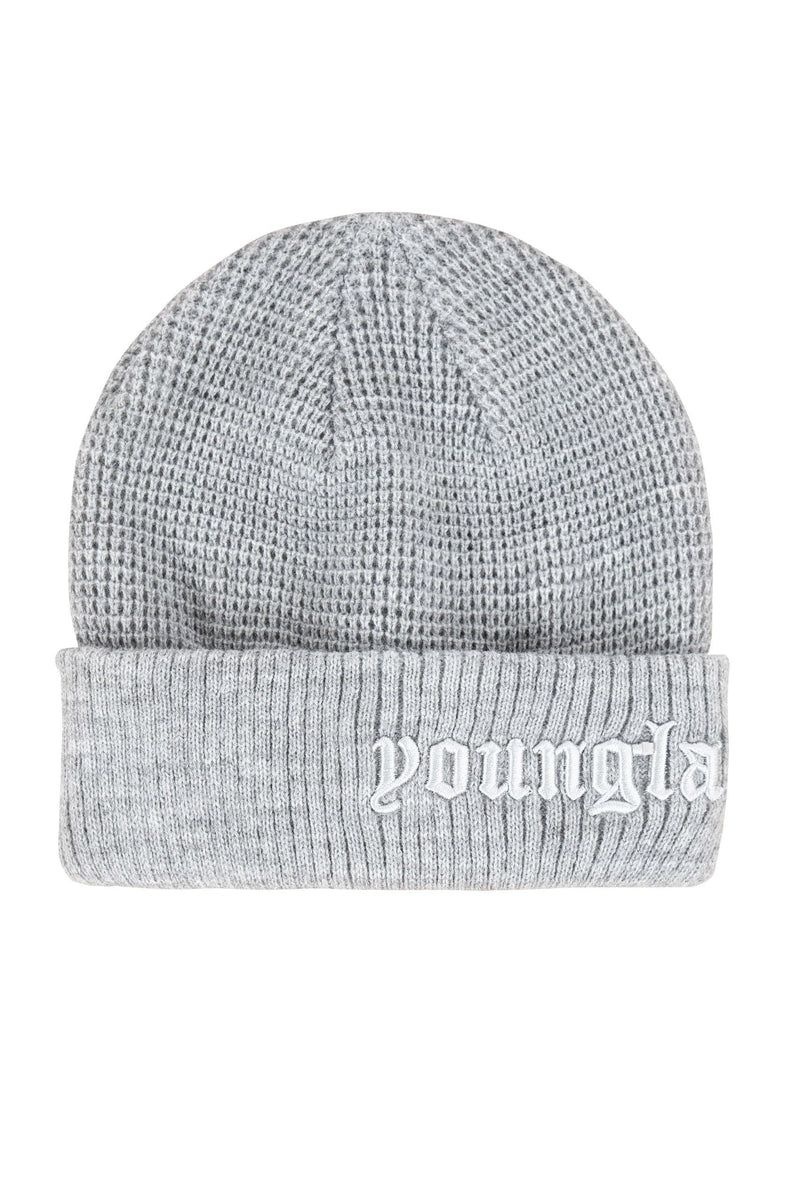 Men\'s YoungLA Gym 905 Testament Beanies Beanies Heather Grey | PN5482-309 USA