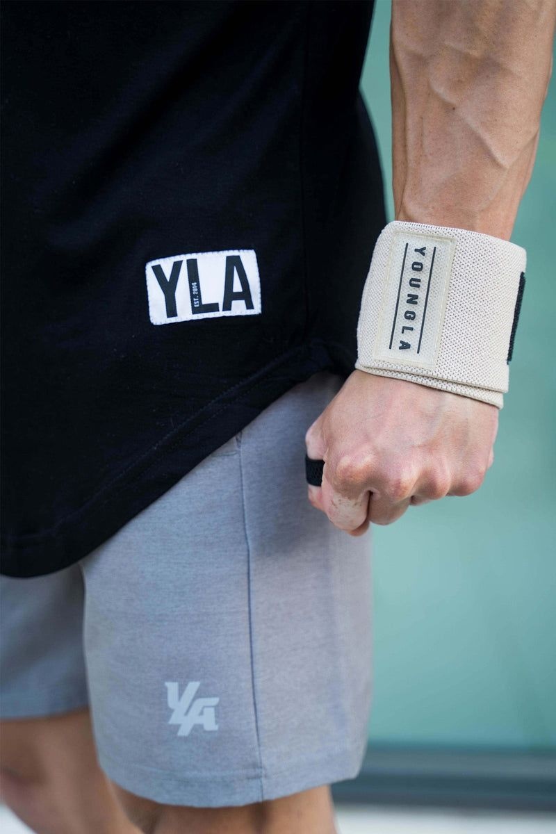 Men's YoungLA Gym 913 Wrist Wraps Wrist Wraps Black | XJ0367-895 USA