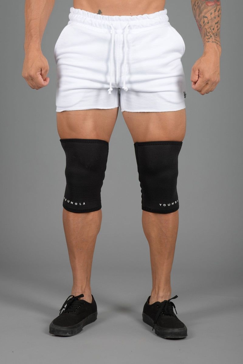 Men's YoungLA Gym 914 Knee Sleeves Knee Sleeves Black | ZE9012-456 USA