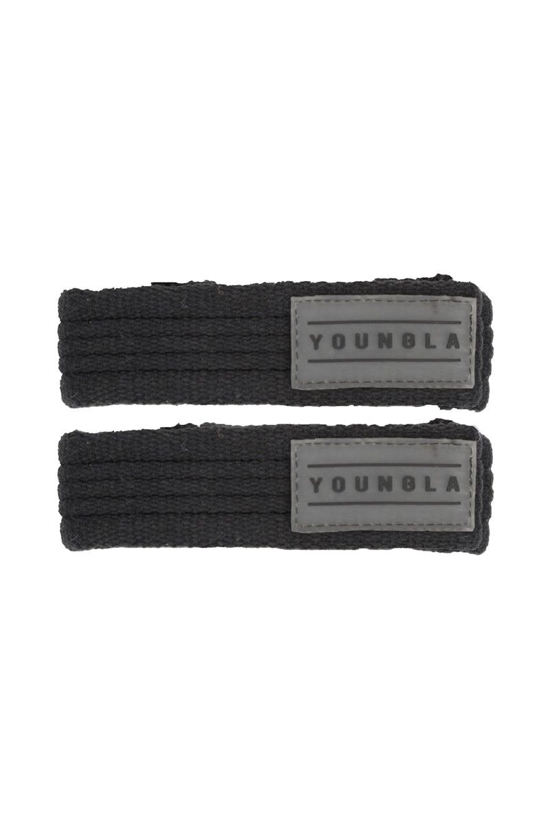 Men's YoungLA Gym 917 Lifting Straps Wrist Wraps Black | NK2481-069 USA