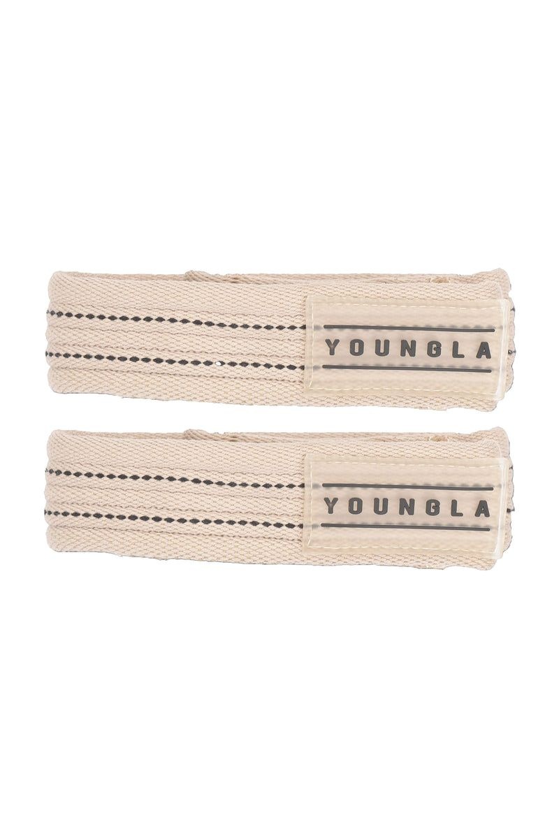 Men's YoungLA Gym 917 Lifting Straps Wrist Wraps Black | NK2481-069 USA