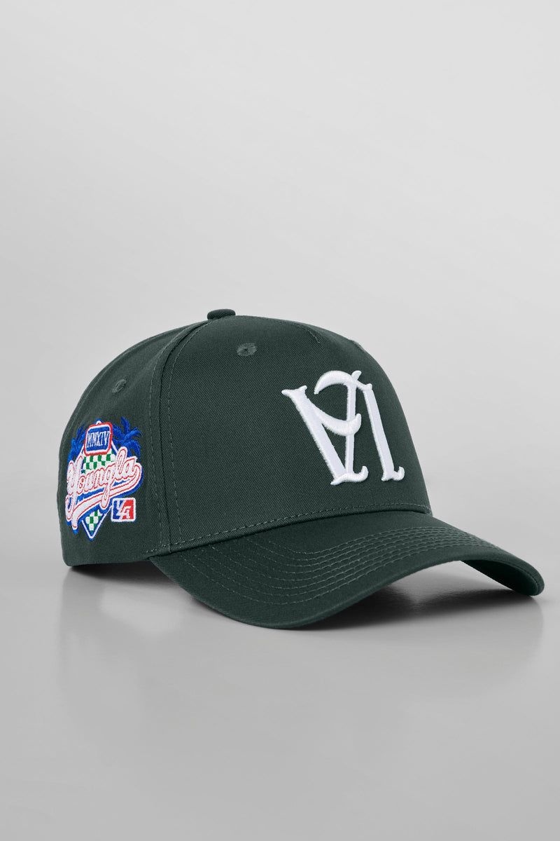 Men\'s YoungLA Gym 919 LA Reversed Hats Hats Jungle Green | RA5109-863 USA