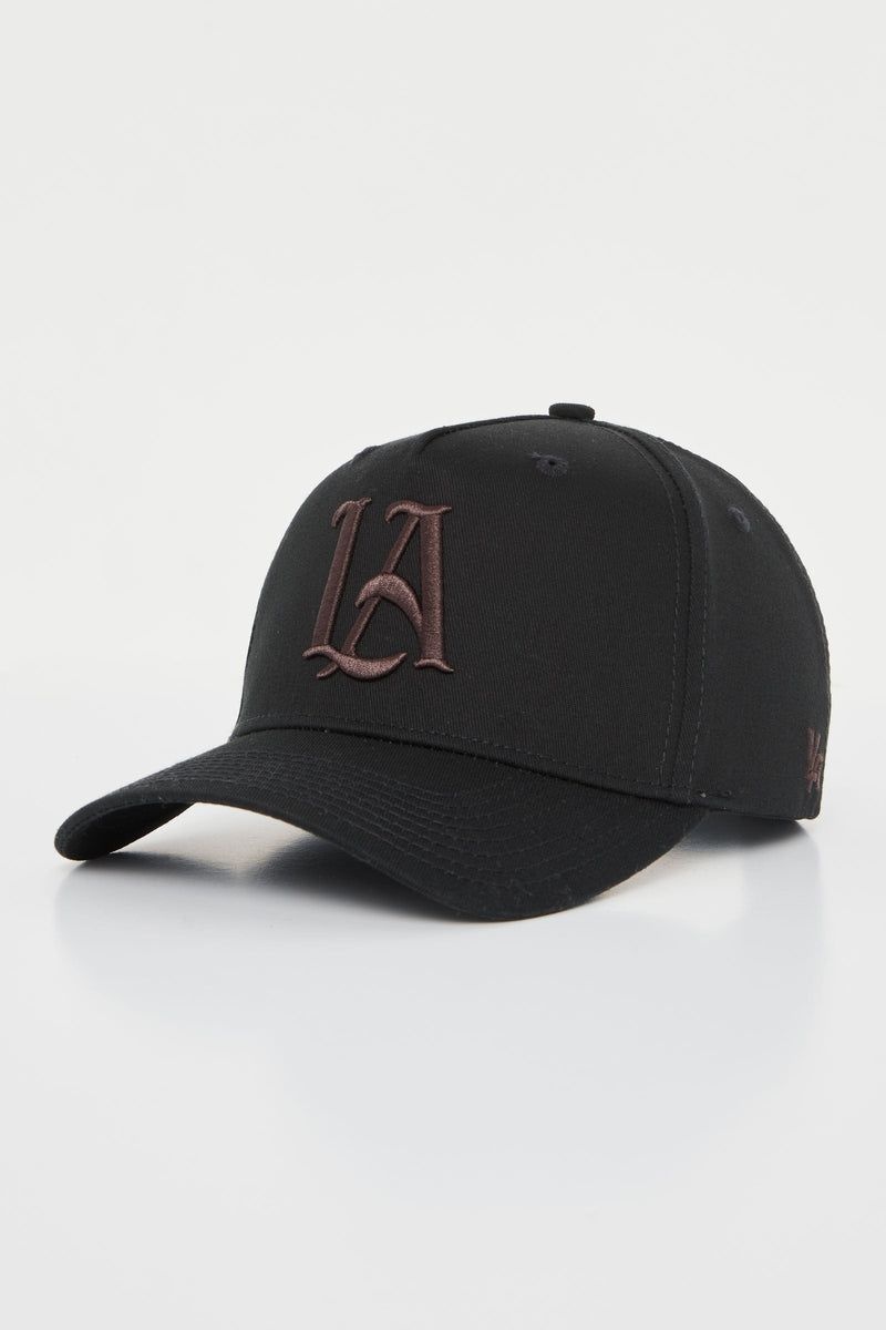 Men's YoungLA Gym 920 A-Frame LA SNAPBACK HAT 2.0 Hats Black Brown LA | YJ5180-396 USA