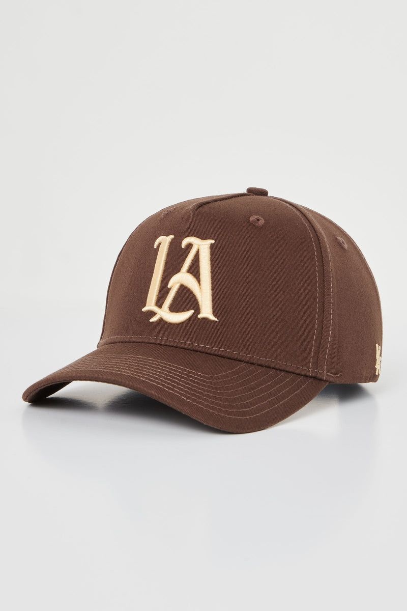 Men's YoungLA Gym 920 A-Frame LA SNAPBACK HAT 2.0 Hats Black Brown LA | YJ5180-396 USA