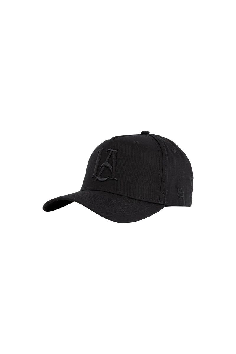 Men\'s YoungLA Gym 920 A-Frame LA Snapback Hat 2.0 Hats All Black | PI4786-530 USA